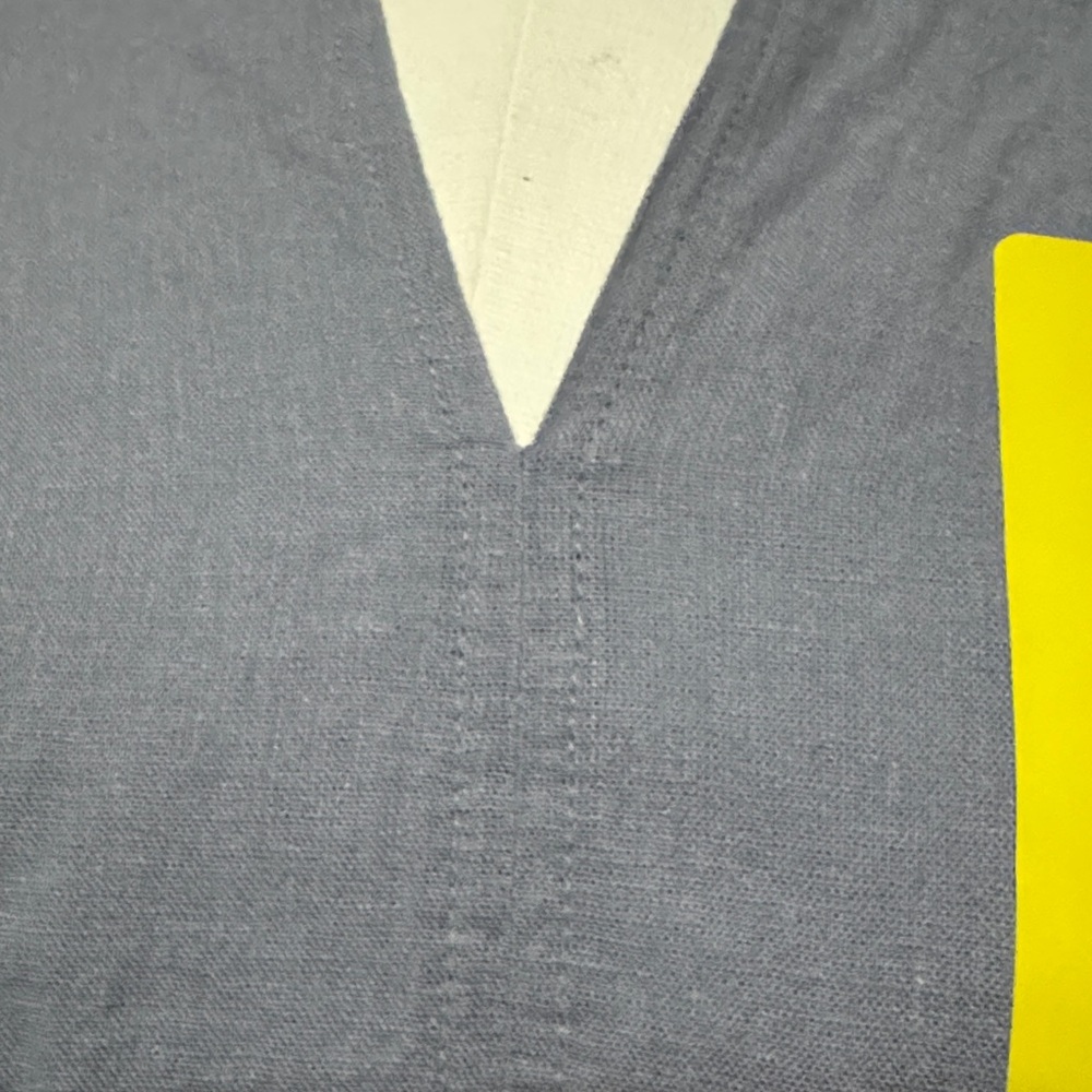 NWT Splendid Linen Viscose Blend Popover Blouse-Sz S-Chambray Blue-V Neck - Picture 4 of 11